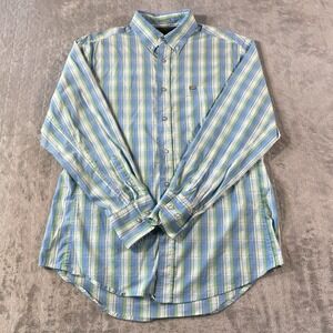 Wrangler Shirt Mens Large Blue Competition Snap Western‎ Cowboy Ranch Workwear